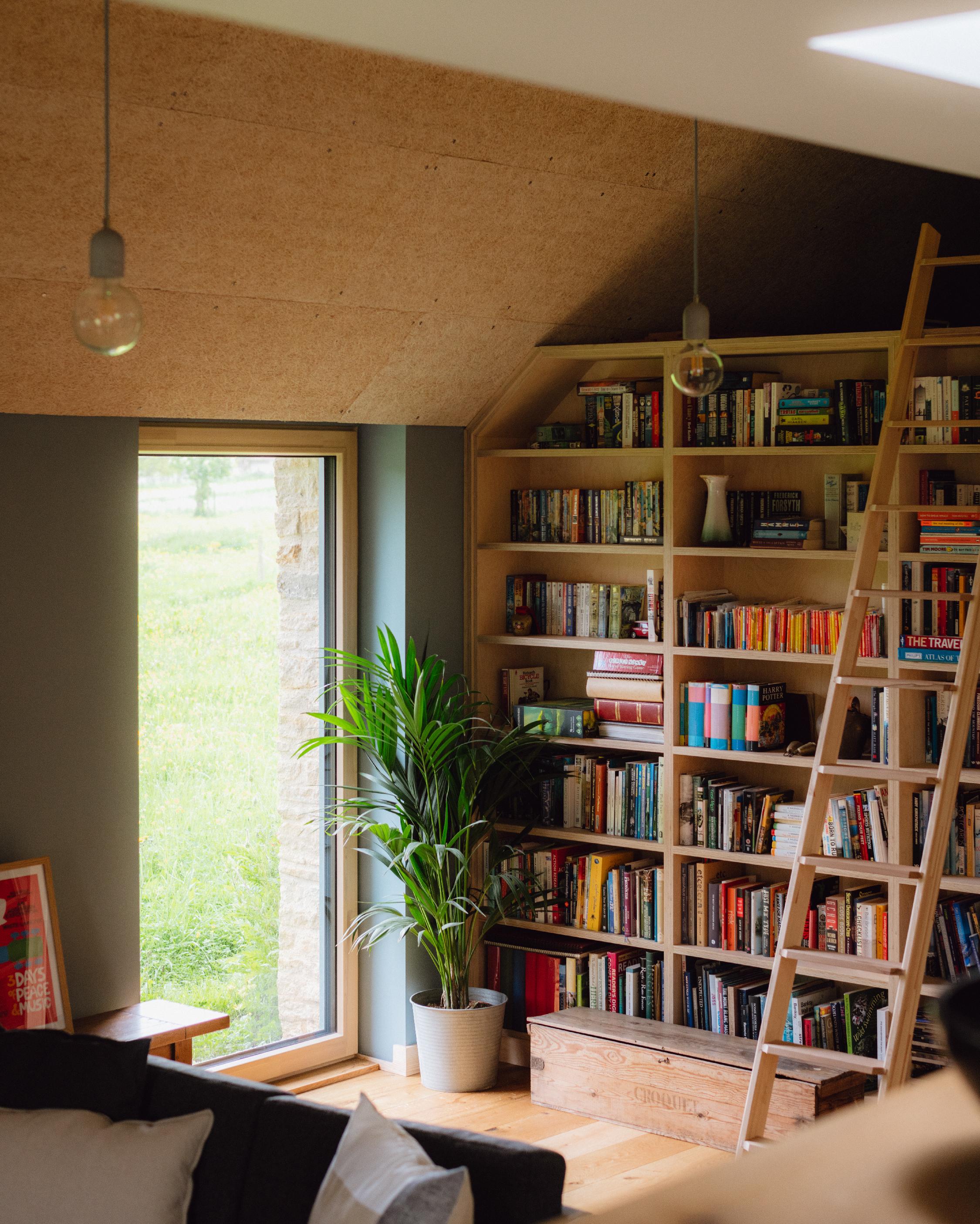 Interior room with an insulated loft hatch opening