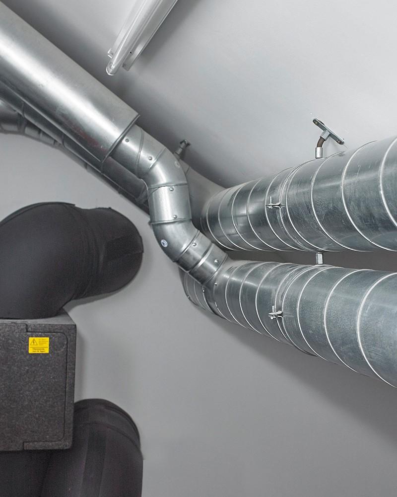 Metal ventilation ducting for an MVHR system